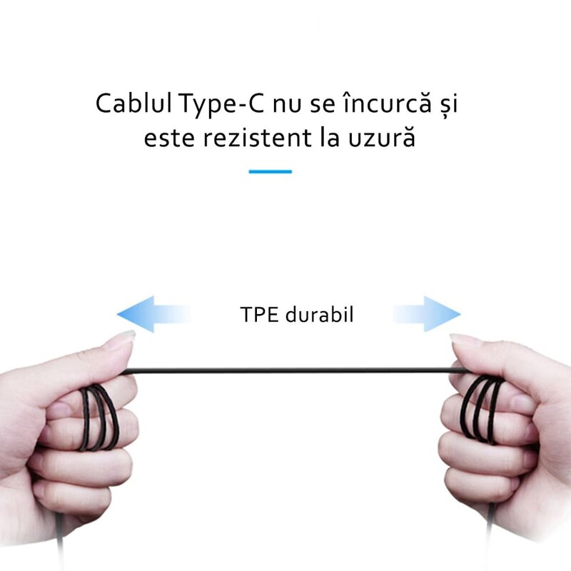 Cablu de date original Samsung, USB-A la Type-C, 1m, negru, bulk, EP-DG970BBE