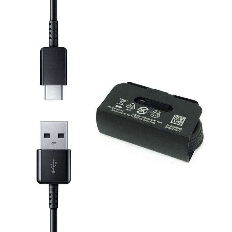 Cablu de date original Samsung, USB-A la Type-C, 1m, negru, bulk, EP-DG970BBE