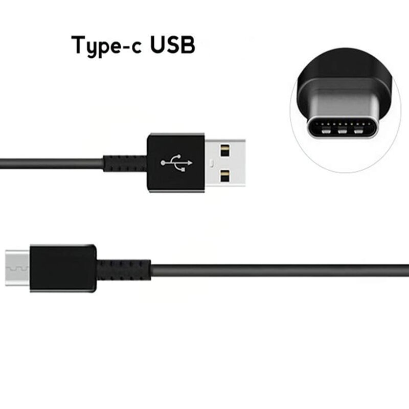 Cablu de date original Samsung, USB-A la Type-C, 1m, negru, bulk, EP-DG970BBE