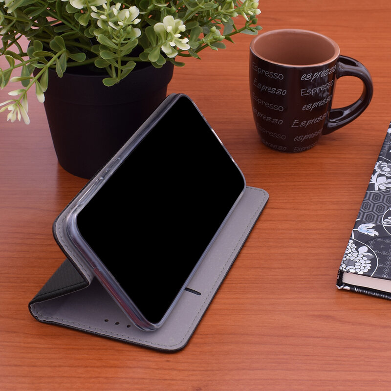 Husa Smart Book Huawei P30 Pro Flip Negru
