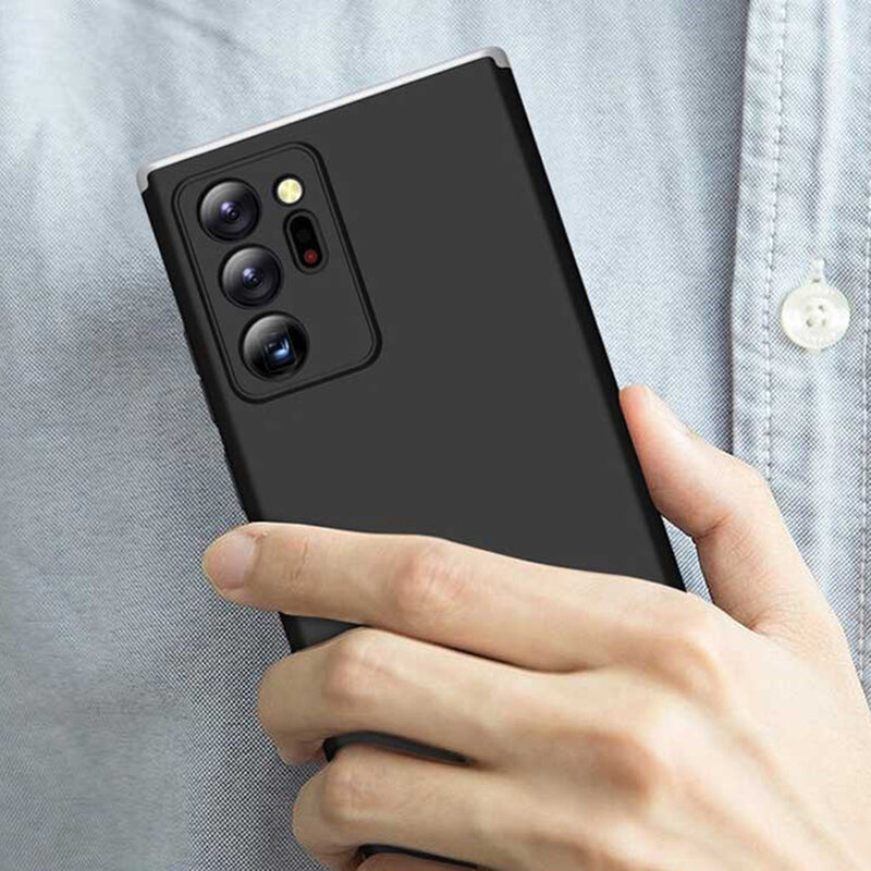 [Pachet 360°] Husa + Folie Samsung Galaxy S21 Ultra 5G GKK Original - Negru