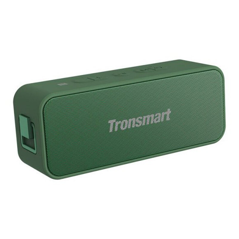 Boxa portabila Tronsmart T2 Plus, wireless, stereo, impermeabila, 20W, verde