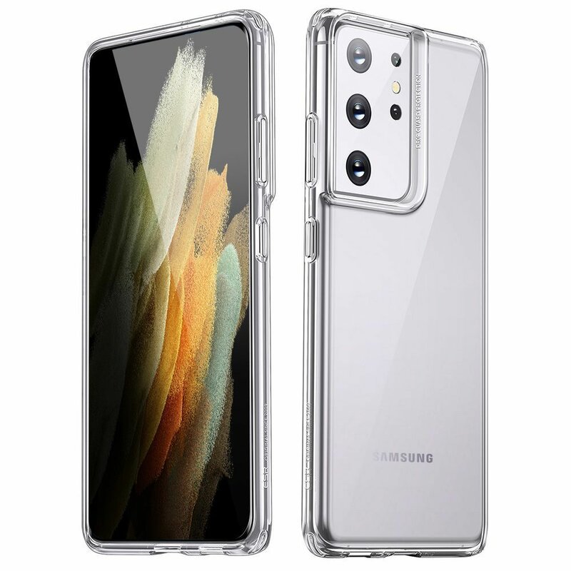 Husa Samsung Galaxy S21 Ultra 5G ESR Project Zero Din Poliuretan Transparent - Clear