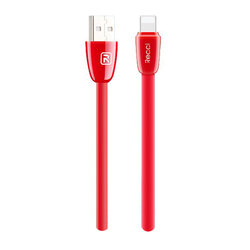 Cablu de date 1M Recci Jelly RCL-S100 USB to Lightning Fast Charging - Red