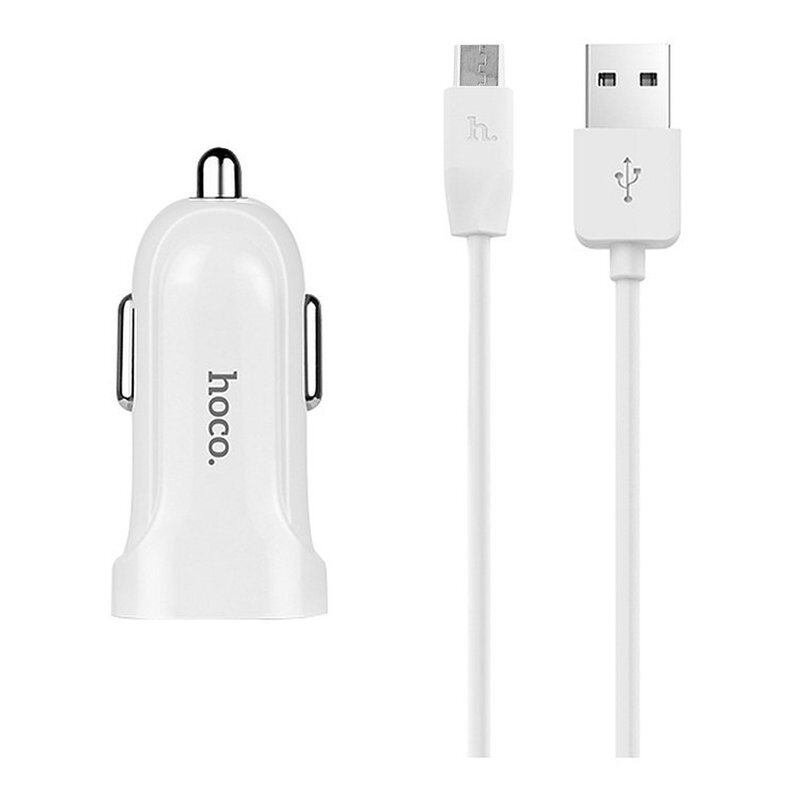Incarcator Auto Hoco Z2 1.5A + Cablu Date Micro USB