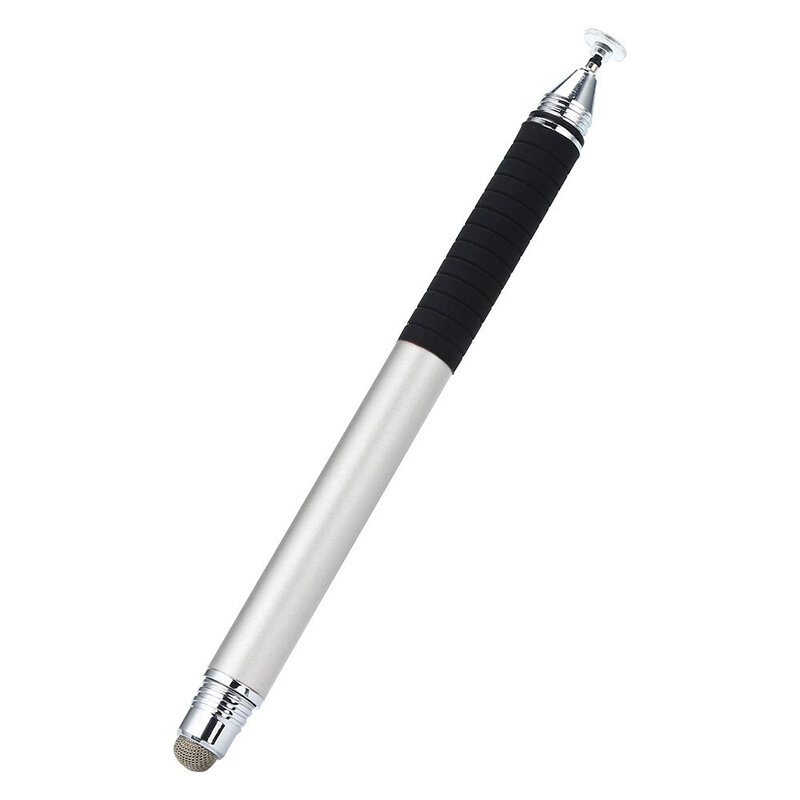 Stylus Pen Techsuit, 2in1 Universal, Android, iOS, Argintiu, JC02