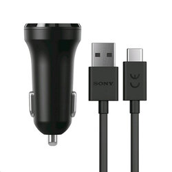 Incarcator Auto Original Sony AN430 Dual USB + Cablu De Incarcare Type-C 4.8A - Negru