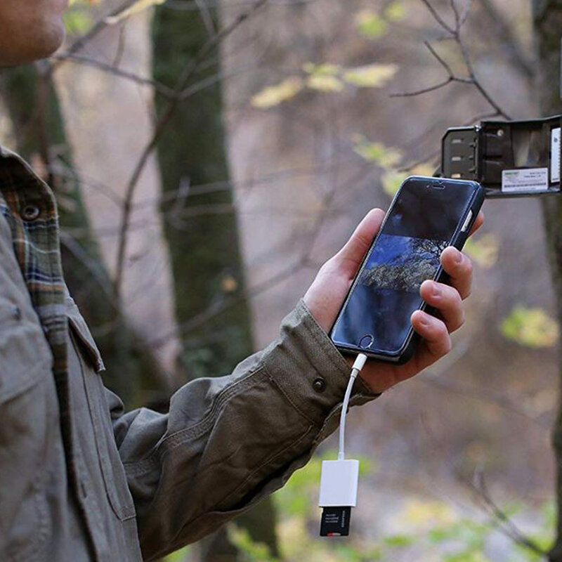 Card reader Lightning la SD, microSD, universal, alb, CRT007