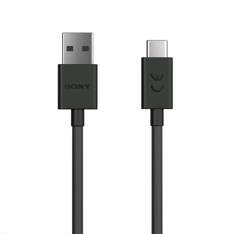 Cablu de date original Sony USB la Type-C, 3A, 1m, negru, bulk, UCB20