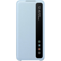 Husa Originala Samsung Galaxy S20 Smart Clear View Cover - Bleu