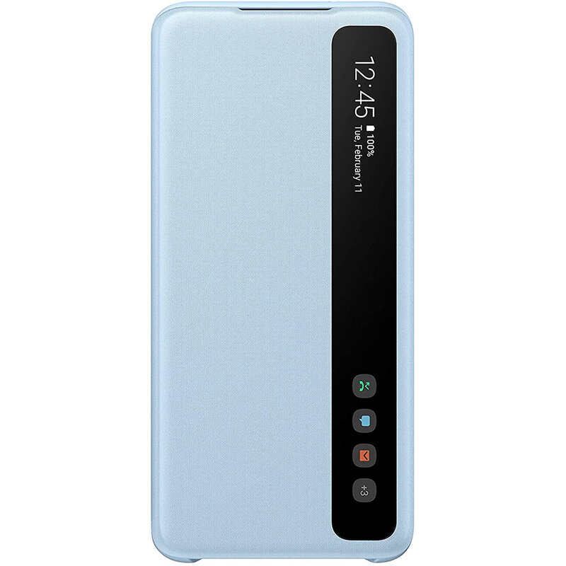 Husa Originala Samsung Galaxy S20 Smart Clear View Cover - Bleu