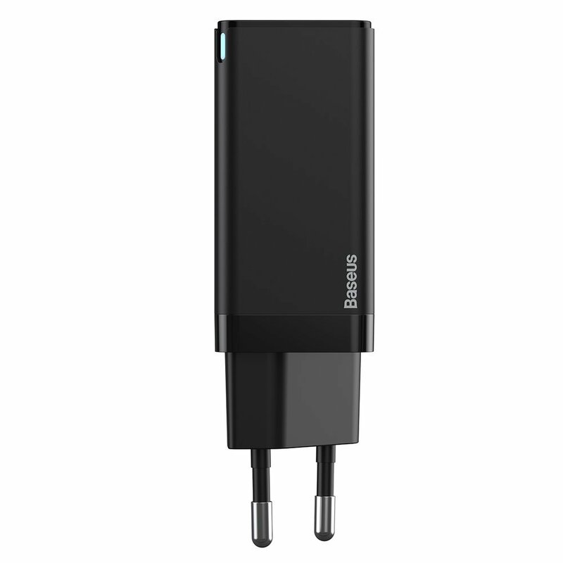 Incarcator priza Baseus USB, Type-C, cablu Type-C 1m, 45W, negru, CCGAN-Q01