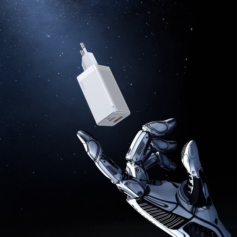 Incarcator priza Baseus USB, Type-C, cablu Type-C 1m, 45W, negru, CCGAN-Q01