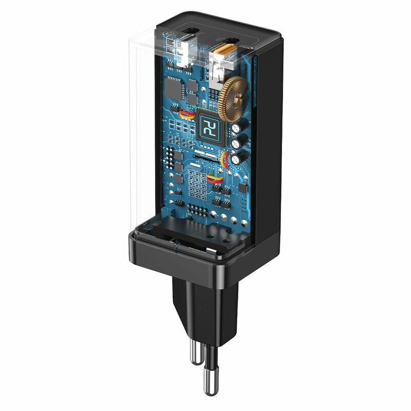 Incarcator priza Baseus USB, Type-C, cablu Type-C 1m, 45W, alb, CCGAN-Q02