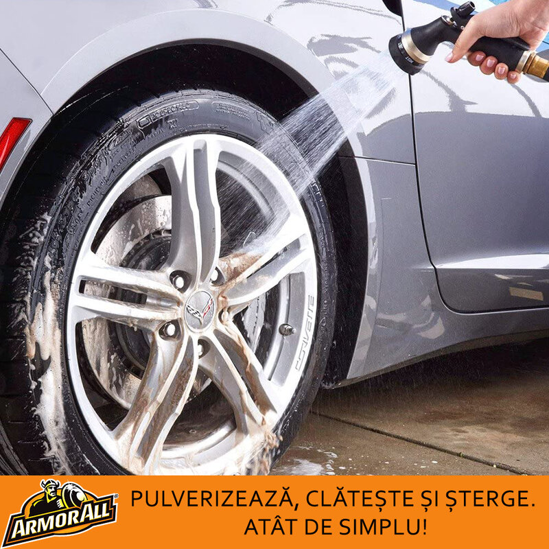 Spray cauciucuri, jante, capace roti Armor All pentru spalare auto, 500ml