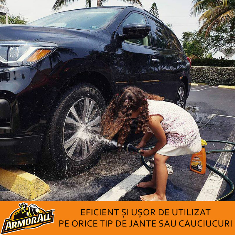 Spray cauciucuri, jante, capace roti Armor All pentru spalare auto, 500ml