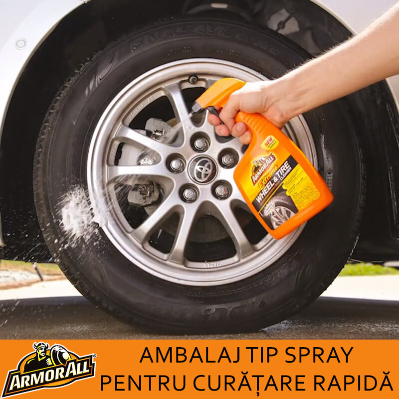 Spray cauciucuri, jante, capace roti Armor All pentru spalare auto, 500ml