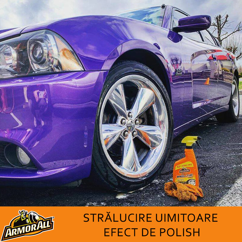 Spray cauciucuri, jante, capace roti Armor All pentru spalare auto, 500ml
