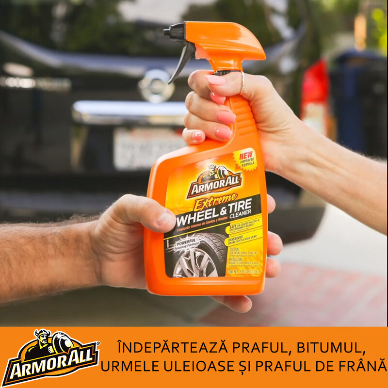 Spray cauciucuri, jante, capace roti Armor All pentru spalare auto, 500ml