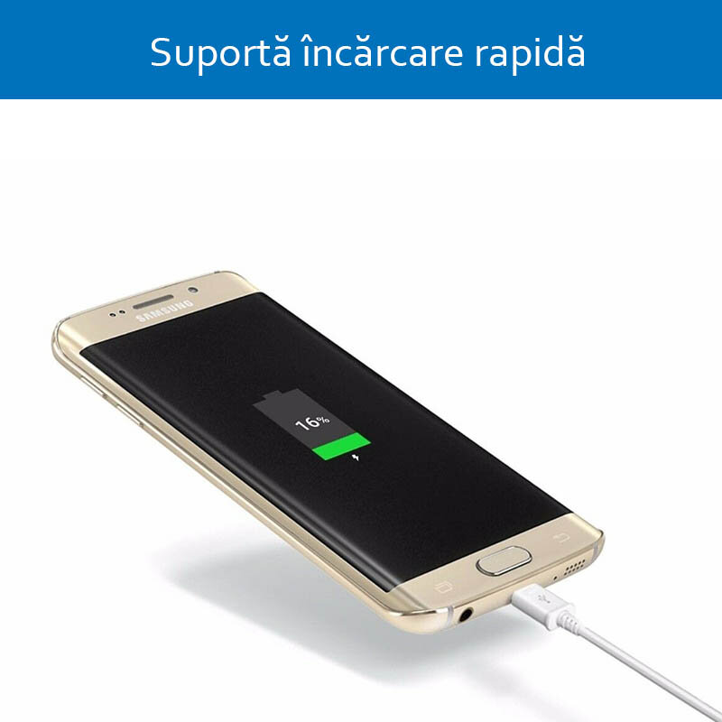Cablu de date original Samsung USB la Micro-USB, 2A, 1.2m, negru, bulk, EP-DG925UBE