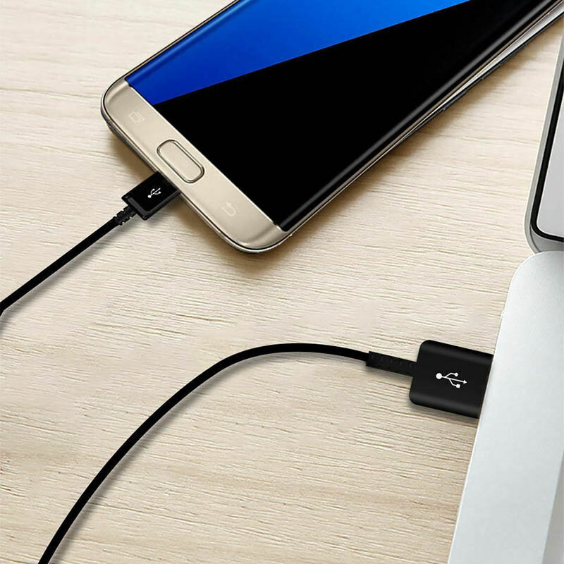 Cablu de date original Samsung USB la Micro-USB, 2A, 1.2m, negru, bulk, EP-DG925UBE