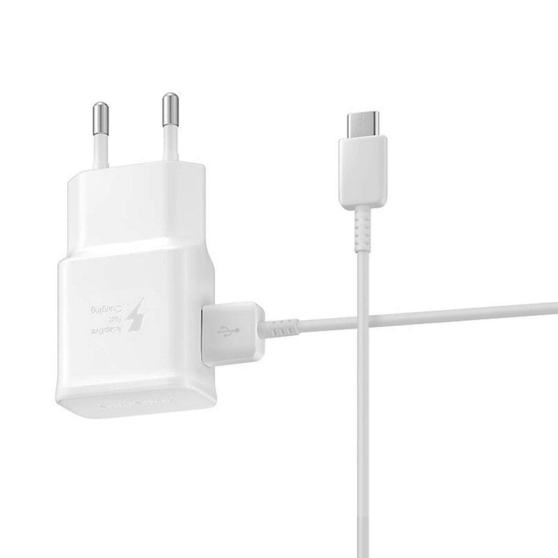Incarcator priza original Samsung EP-TA20EWE, 2A, cablu USB la Type-C, alb, bulk