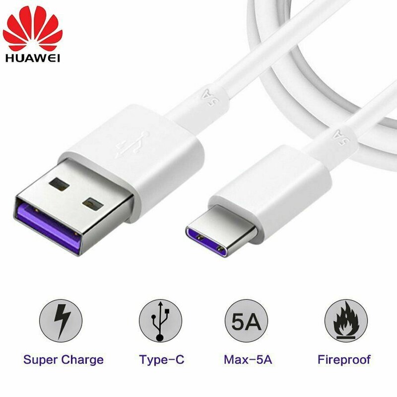 Incarcator priza original Huawei HW-100400E00, 40W, cablu USB la Type-C, alb, bulk