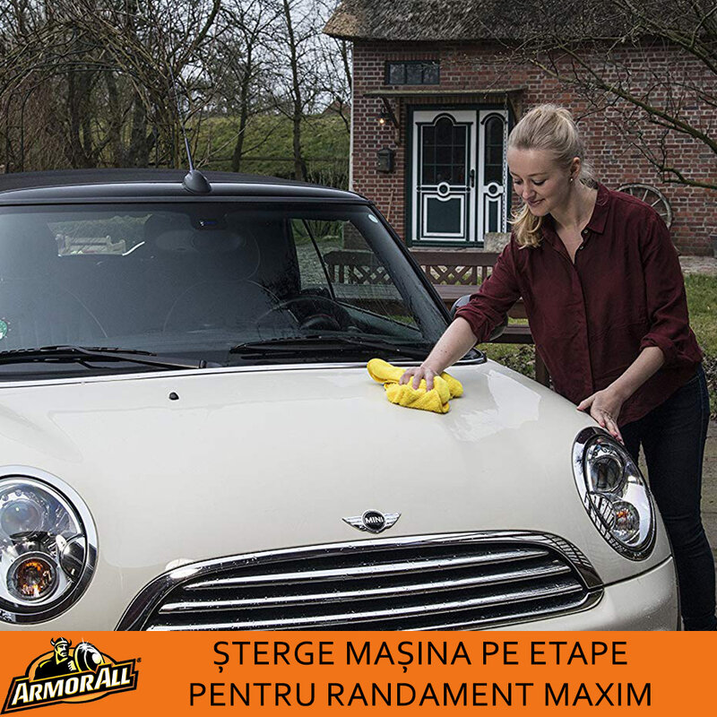 Prosop Auto Armor All Laveta Absorbanta Din Microfibra Pentru Uscare/Detailing 58x78cm - Galben