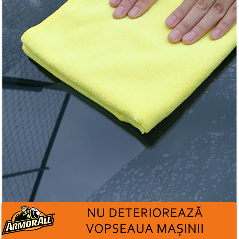 Prosop Auto Armor All Laveta Absorbanta Din Microfibra Pentru Uscare/Detailing 58x78cm - Galben