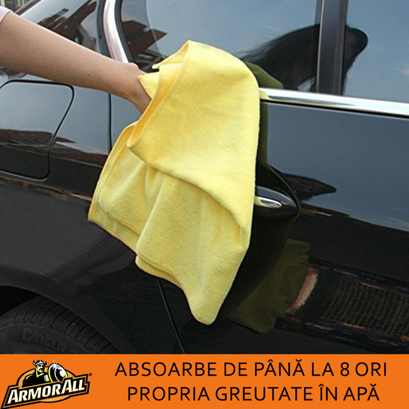 Prosop Auto Armor All Laveta Absorbanta Din Microfibra Pentru Uscare/Detailing 58x78cm - Galben