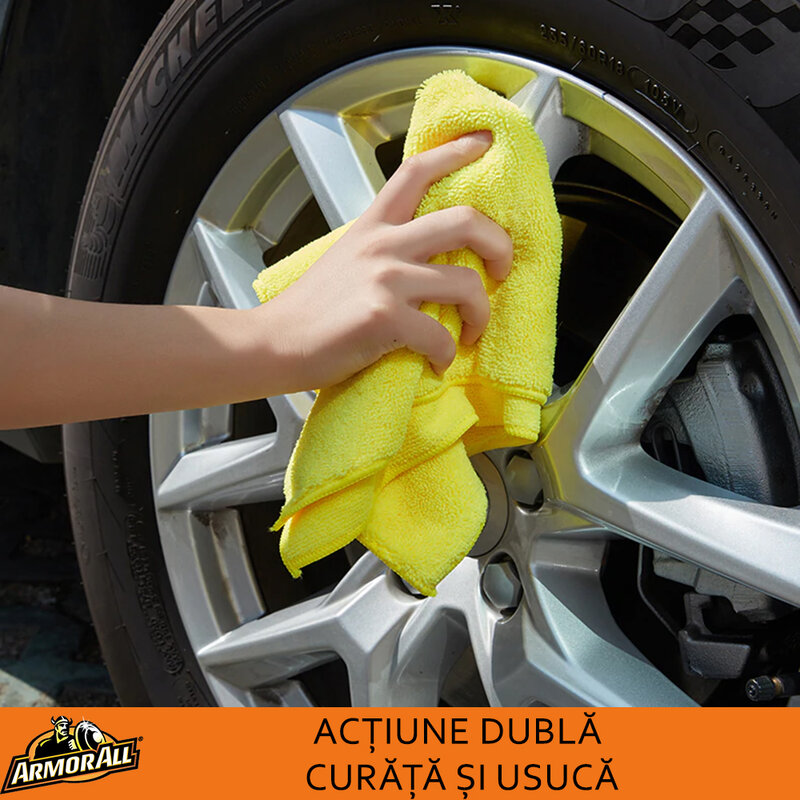 Prosop Auto Armor All Laveta Absorbanta Din Microfibra Pentru Uscare/Detailing 58x78cm - Galben