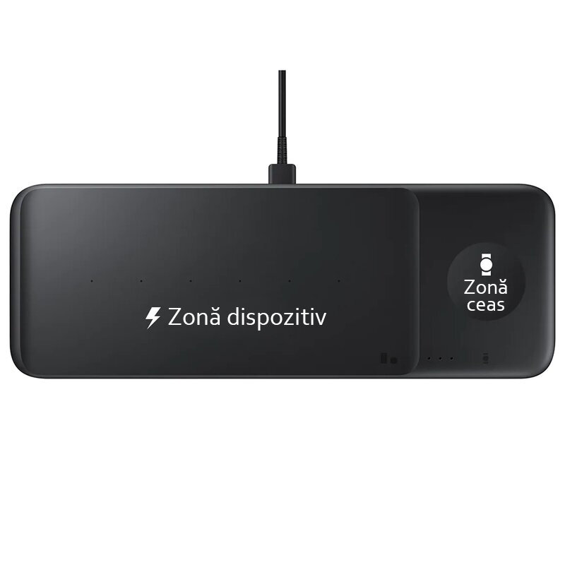 Incarcator Wireless Original Samsung 3in1, 9W, 2.77A - EP-P6300TBEGEU - Negru