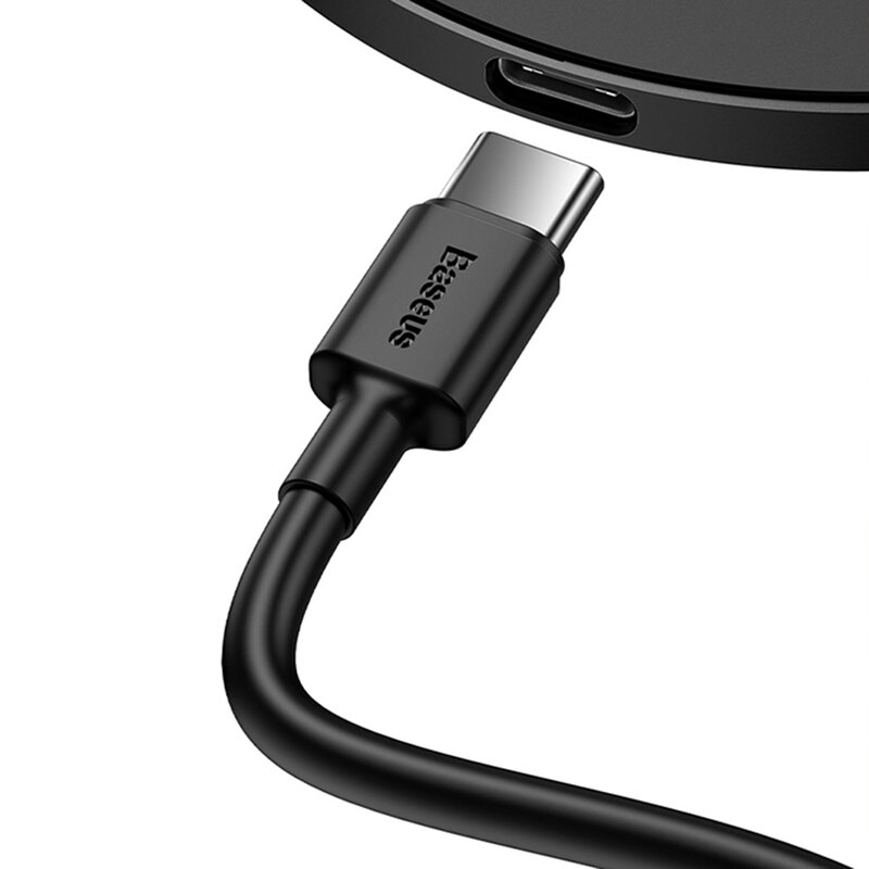 Incarcator wireless Baseus 15W, cablu incarcare Type-C 1m, WXJK-E02