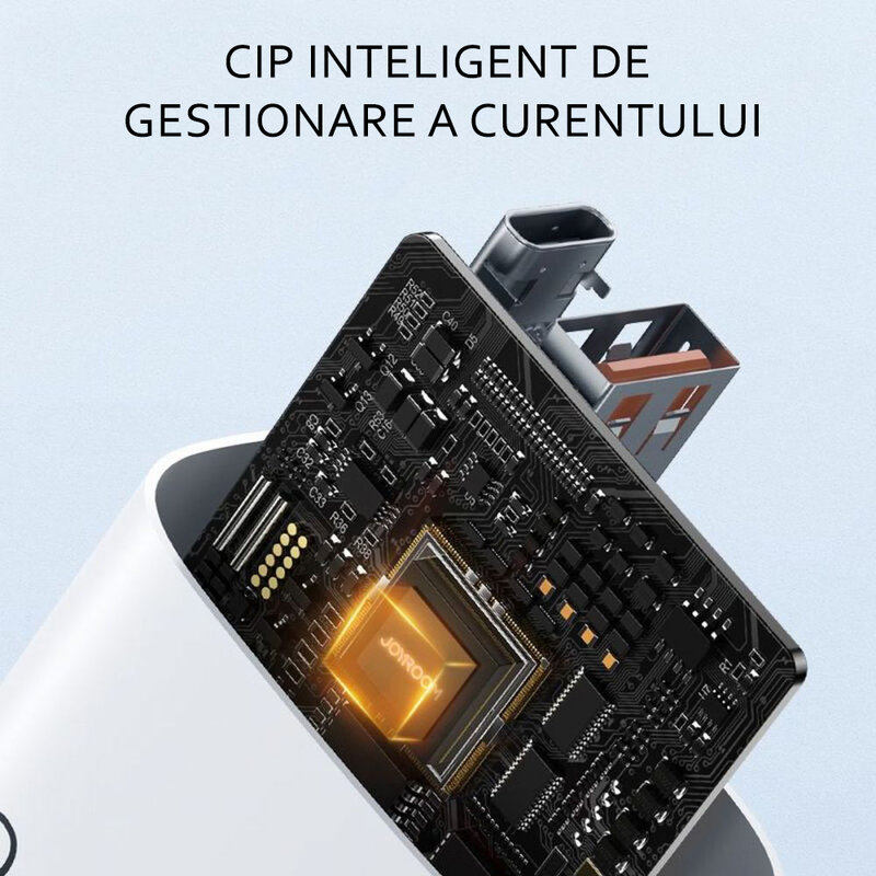 Incarcator priza JoyRoom, USB QC 3.0, Type-C PD 20W, alb, ZQ-LG3028E3