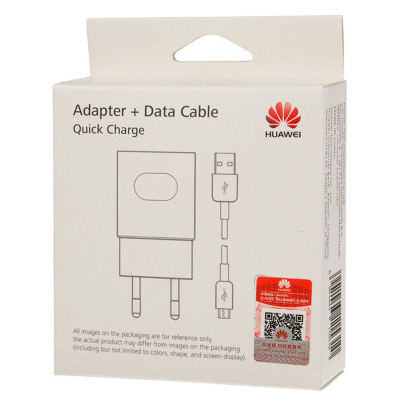 Incarcator Priza Original Huawei + Cablu De 1M Micro-USB HW-059200EHQ - Alb Blister
