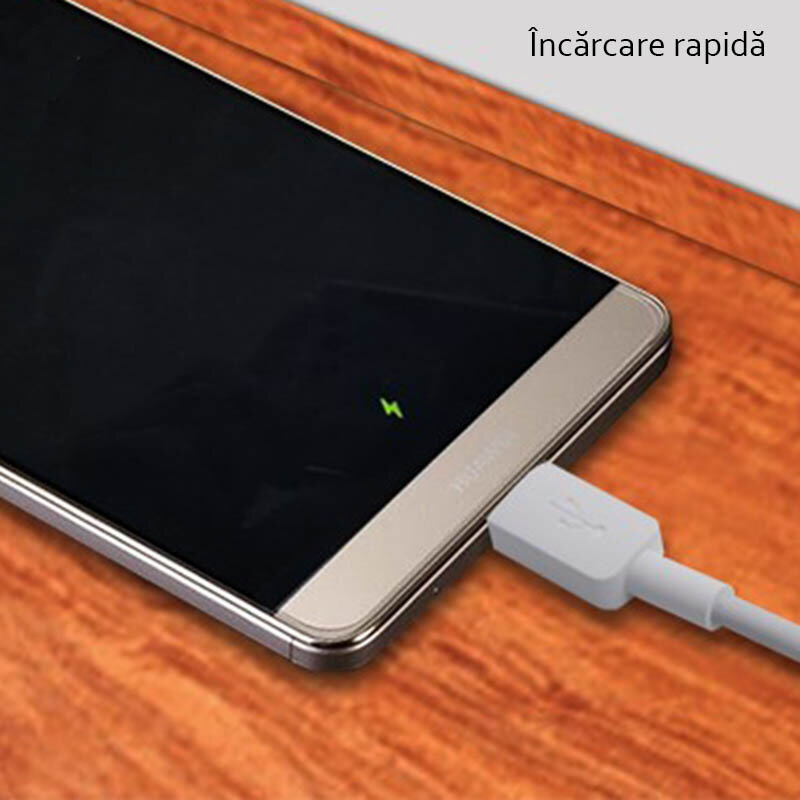 Incarcator Priza Original Huawei + Cablu de Date Type-C HW-059200EHQ - Alb Bulk