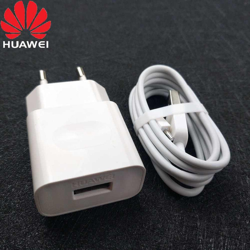Incarcator Priza Original Huawei Quick Charge 18W + Cablu De Incarcare USB To Micro-USB 1m 2A - Alb