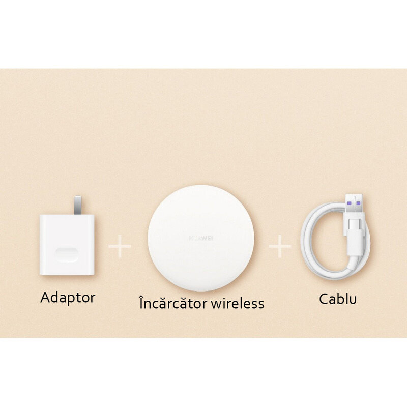 Incarcator Wireless Cablu Type-C Huawei Quick Charge CP60 15W - White