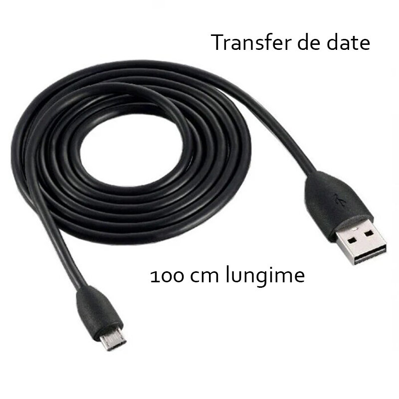 Cablu de date Original HTC DC-M410 Micro-USB Negru Bulk