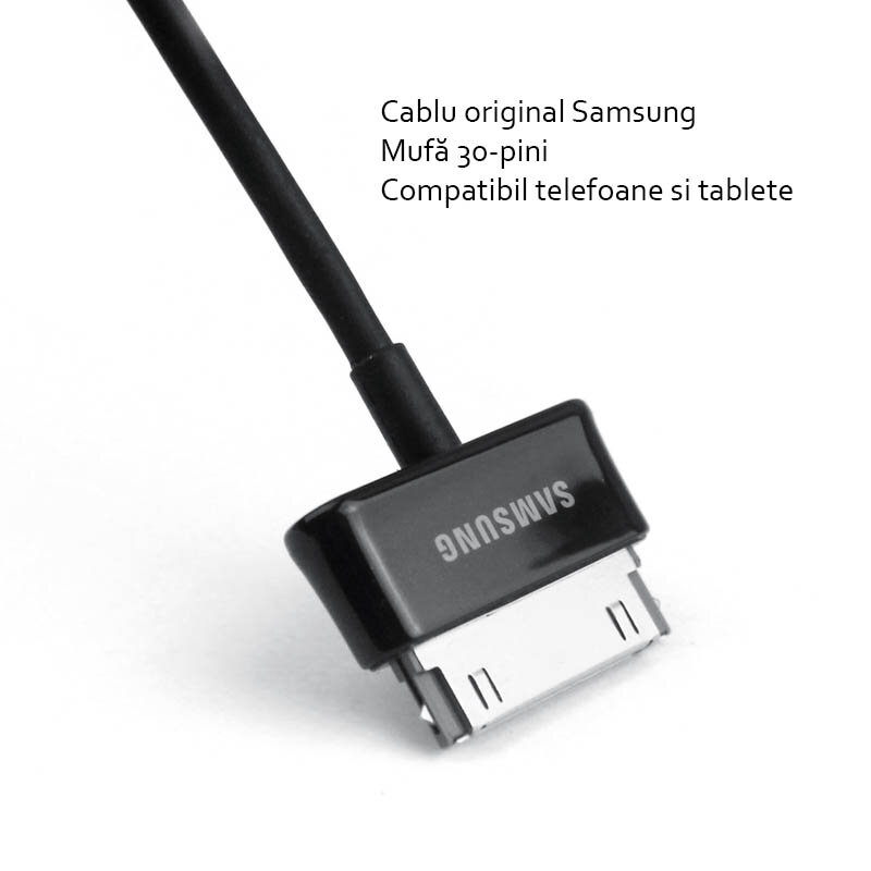 Cablu De Date 30-pin Original Samsung ECC1DP0UBE - Negru Bulk