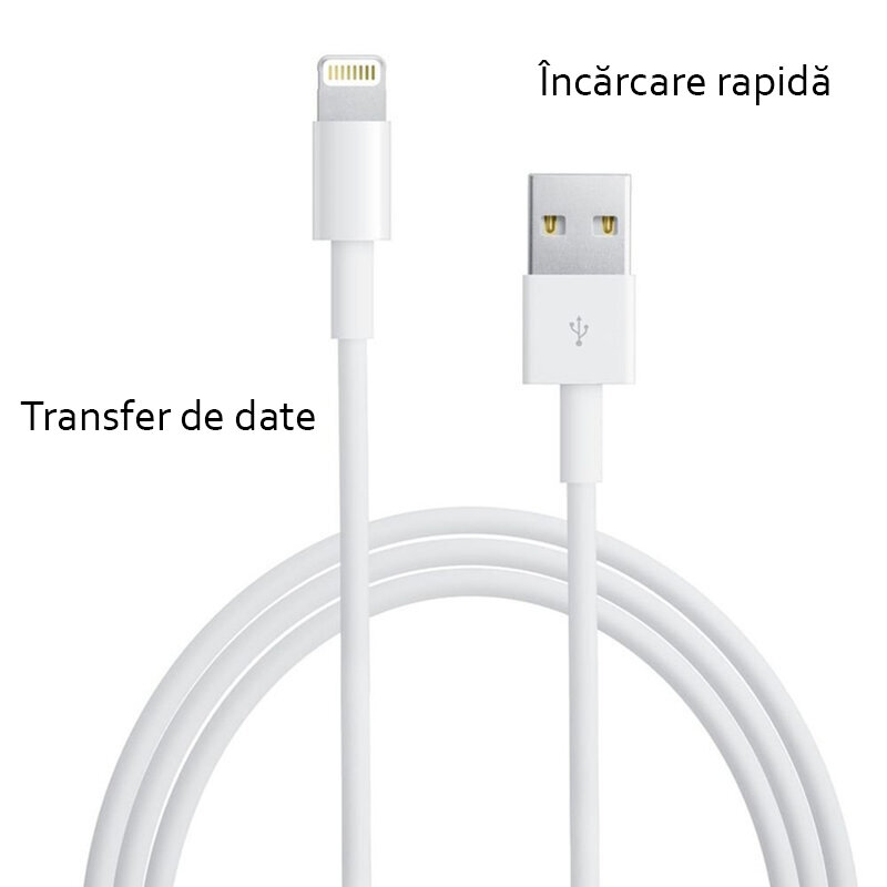 Cablu De Date Original Apple A1856 USB To Lightning 1m - MQUE2ZM/A - White