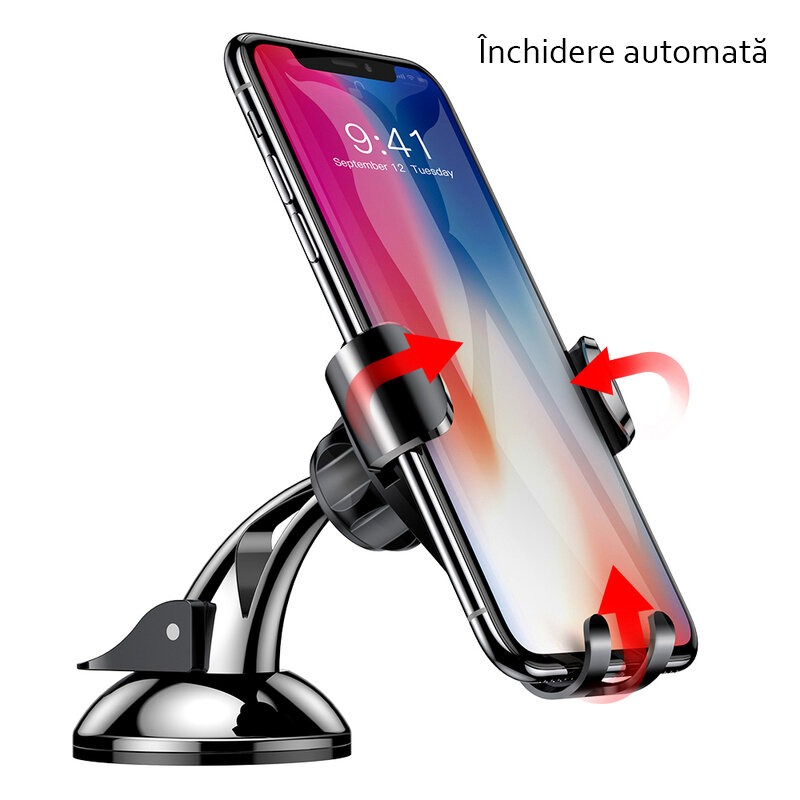 Suport auto telefon pentru bord Baseus, SUYL-XP09, rosu