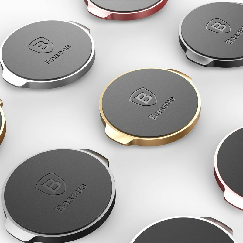 Suport telefon auto magnetic universal cu adeziv 3M Baseus, argintiu, SUER-C0S