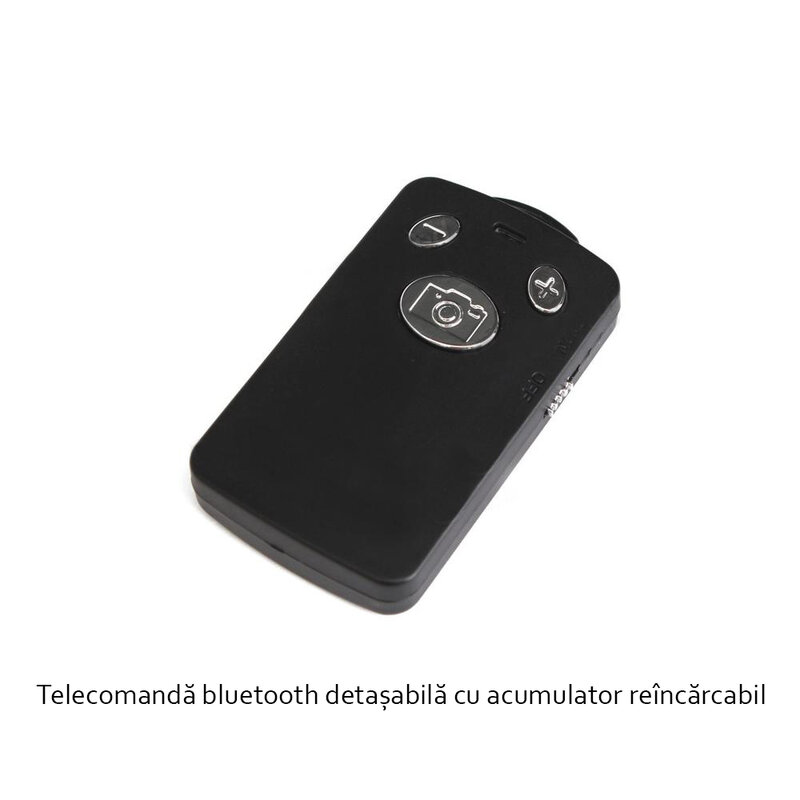 Suport Selfie Stick Universal YT-1288 Wireless Cu Telecomanda Bluetooth Si Lungime Maxima De 125cm - Negru