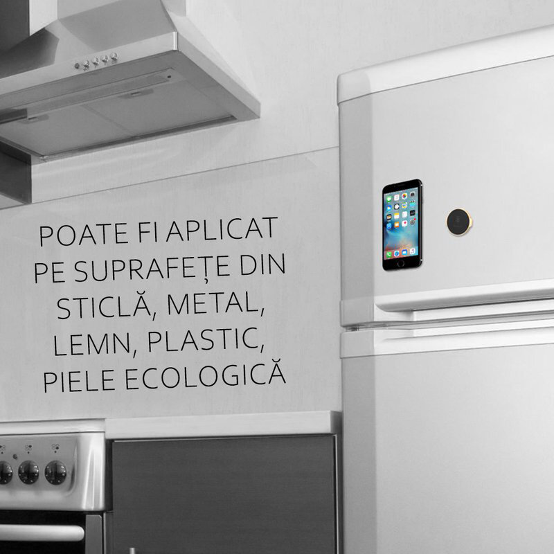 Suport telefon auto magnetic universal cu adeziv 3M Baseus, argintiu, SUER-C0S