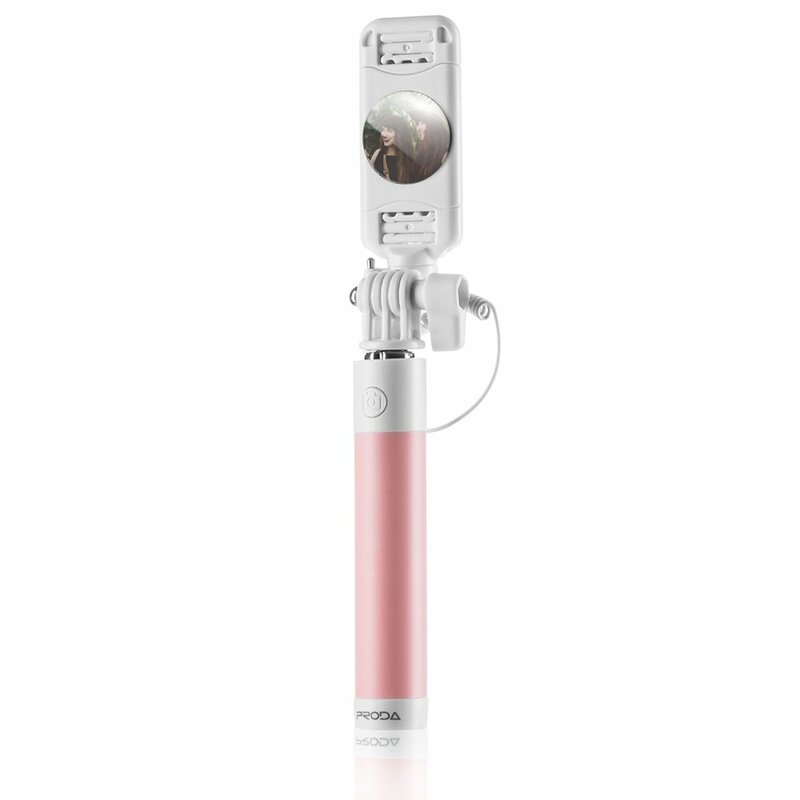 Suport Selfie cu Jack 3.5mm Remax Proda P6 - Roz