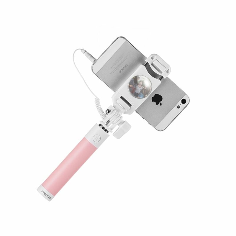 Suport Selfie cu Jack 3.5mm Remax Proda P6 - Roz