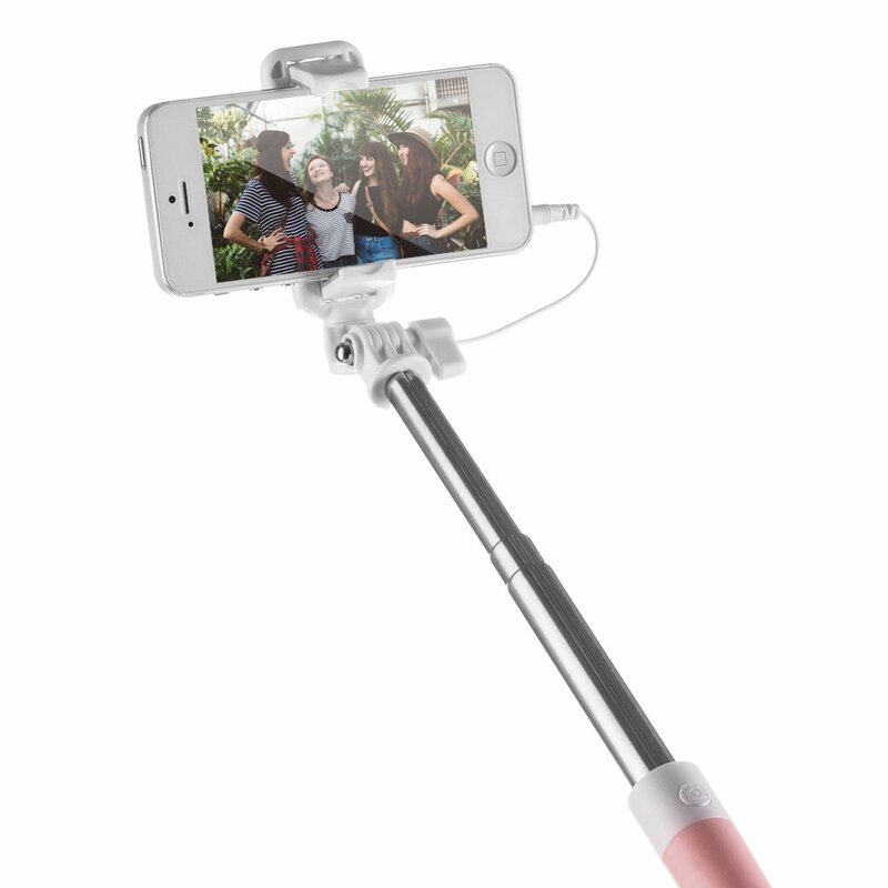 Suport Selfie cu Jack 3.5mm Remax Proda P6 - Roz