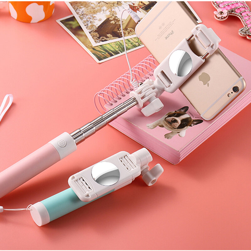 Suport Selfie cu Jack 3.5mm Remax Proda P6 - Roz
