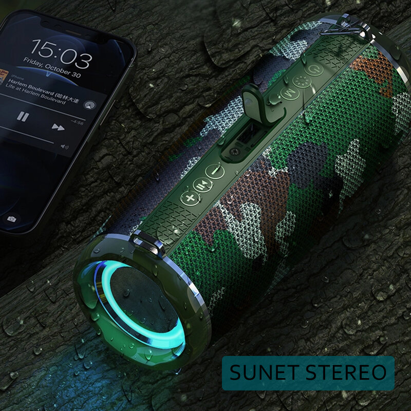 Boxa portabila waterproof 10W, Micro-SD, FM, Hoco HC2, negru